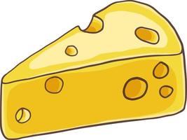 vettore di icone di formaggio di latte giallo
