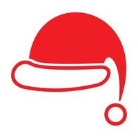 vettore realistico del cappello di Babbo Natale: una copertura sagomata per la testa indossata per il calore, come oggetto di moda o come parte di un'uniforme.