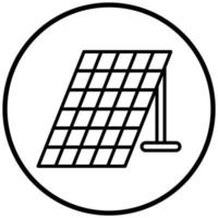 stile icona pannello solare vettore