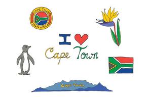 Serie di vettore di Cape Town gratis