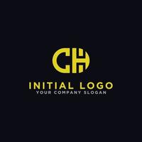 ispirazione per il design del logo per le aziende dalle lettere iniziali dell'icona del logo ch. -vettore vettore