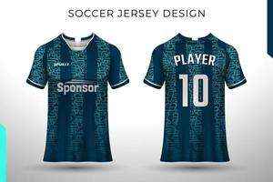 design della maglietta davanti e dietro. design sportivo per il calcio, le corse, il ciclismo, la maglia da gioco. vettore