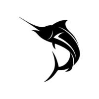 logo di pesce marlin vettore