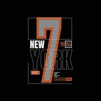 design di t-shirt e abbigliamento urbano di new york vettore