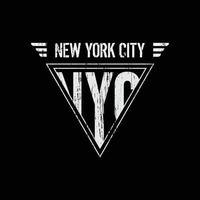 t-shirt tipografia new york brooklyn e design di abbigliamento vettore