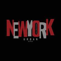 t-shirt new york e design di abbigliamento vettore