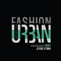 design urbano di t-shirt e abbigliamento vettore