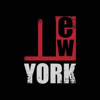 t-shirt new york e design di abbigliamento vettore