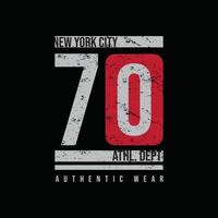 design di t-shirt e abbigliamento new york brooklyn vettore