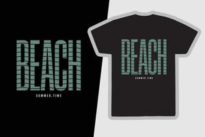 t-shirt da spiaggia e design di abbigliamento vettore
