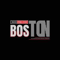 Boston t-shirt e design di abbigliamento vettore