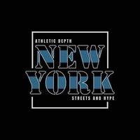 design di t-shirt e abbigliamento new york brooklyn vettore