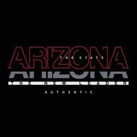 design di t-shirt e abbigliamento arizona vettore