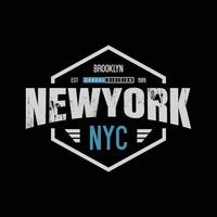 design di t-shirt e abbigliamento new york brooklyn vettore