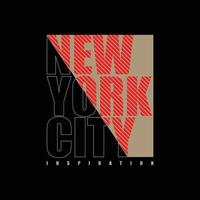 t-shirt new york e design di abbigliamento vettore