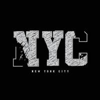 disegno della maglietta di vettore di tipografia di new york brooklyn