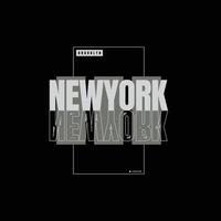 design di t-shirt e abbigliamento urbano di new york vettore