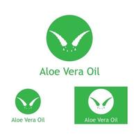 modello di illustrazione vettoriale logo aloe vera