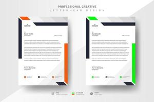 modello di progettazione di carta intestata creativa professionale vettore