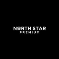 logo della lettera della stella del nord con il design dell'icona della stella vettore