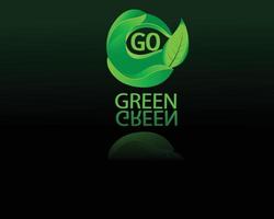 foglia verde ecologia natura vettore icona vettore libero