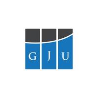 . gju lettera design.gju lettera logo design su sfondo bianco. gju creative iniziali lettera logo concept. gju lettera design.gju lettera logo design su sfondo bianco. g vettore