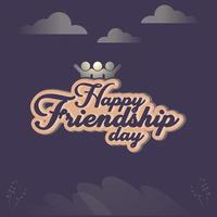 illustrazione della giornata internazionale dell'amicizia vettore