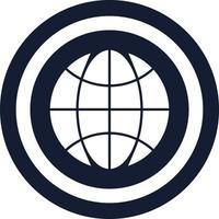icona del vettore del globo adatta per lavori commerciali e modificarla o modificarla facilmente