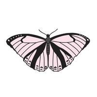 farfalla rosa. disegno vettoriale per moda, carta, poster stampe cancelleria, tazza, t-shirt, custodia per telefono moda stile slogan primavera estate e adesivo