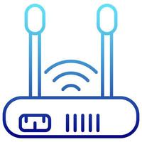 icona di internet router con sfondo trasparente vettore