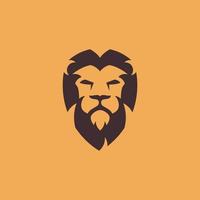 concetto di logo testa di leone vettore