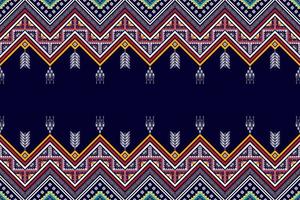 disegno etnico senza cuciture ikat. tappeto in tessuto azteco ornamenti mandala decorazioni tessili carta da parati. tribale boho nativo etnico turchia ricamo tradizionale sfondo vettoriale