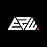 ezw triangolo lettera logo design con forma triangolare. ezw triangolo logo design monogramma. modello di logo vettoriale triangolo ezw con colore rosso. logo triangolare ezw logo semplice, elegante e lussuoso. ezw