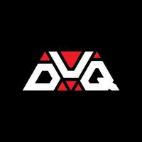 design del logo della lettera triangolare duq con forma triangolare. monogramma di design del logo del triangolo duq. modello di logo vettoriale triangolo duq con colore rosso. logo triangolare duq logo semplice, elegante e lussuoso. duq