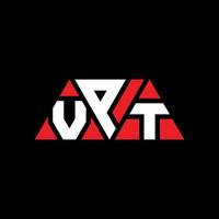 design del logo della lettera del triangolo vpt con forma triangolare. monogramma di design del logo del triangolo vpt. modello di logo vettoriale triangolo vpt con colore rosso. logo triangolare vpt logo semplice, elegante e lussuoso. vpt