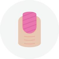 linea di nail art riempita di due colori vettore