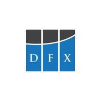 dfx lettera logo design su sfondo bianco. dfx creative iniziali lettera logo concept. disegno della lettera dfx. vettore