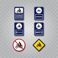 illustrazione vettoriale di progettazione del segno della motocicletta