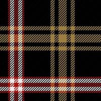 illustrazione vettoriale con motivo scozzese scozzese nero, bianco e marrone. trama per tovaglie, camicie, vestiti, vestiti, biancheria da letto, coperte e altri tessuti
