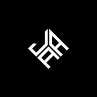 jaa lettera logo design su sfondo nero. jaa creative iniziali lettera logo concept. disegno della lettera jaa. vettore