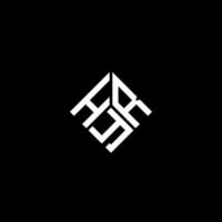 hyr lettera logo design su sfondo nero. hyr creative iniziali lettera logo concept. la tua lettera di design. vettore