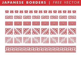 Confini giapponesi vettoriali gratis