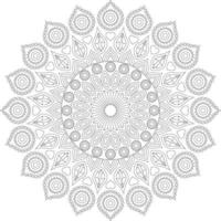 mandala da colorare vettore