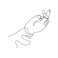 mano umana astratta un disegno a tratteggio arte singolare estetico semplice perfetto per la stampa, decorazione della parete, custodia del telefono, camicia, adesivo, cuscino, acrilico, bordo, carta da parati, matrimonio vettore