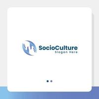logo della cultura sociale vettore