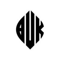 design del logo della lettera del cerchio bvk con forma circolare ed ellittica. bvk lettere ellittiche con stile tipografico. le tre iniziali formano un logo circolare. bvk cerchio emblema astratto monogramma lettera marchio vettore. vettore