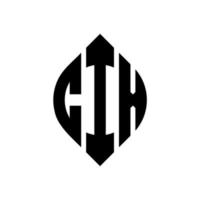 cix circle letter logo design con forma circolare ed ellittica. cix lettere ellittiche con stile tipografico. le tre iniziali formano un logo circolare. cix cerchio emblema astratto monogramma lettera marchio vettore. vettore