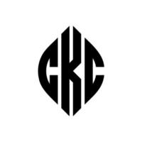 ckc circle letter logo design con forma circolare ed ellittica. cc lettere ellittiche con stile tipografico. le tre iniziali formano un logo circolare. ckc cerchio emblema astratto monogramma lettera marchio vettore. vettore