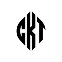 ckt circle letter logo design con forma circolare ed ellittica. ckt lettere ellittiche con stile tipografico. le tre iniziali formano un logo circolare. ckt cerchio emblema astratto monogramma lettera marchio vettore. vettore