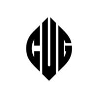 cvg cerchio lettera logo design con cerchio ed ellisse. lettere di ellisse cvg con stile tipografico. le tre iniziali formano un logo circolare. cvg cerchio emblema astratto monogramma lettera marchio vettore. vettore